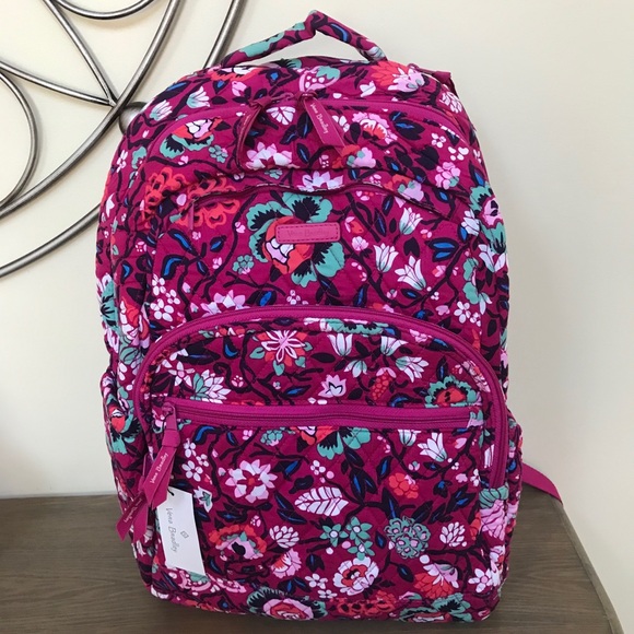 NEW Vera Bradley Essential Large Backpack Bloom Be